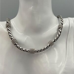 Brighton MERIDIAN Crystal  Station Necklace